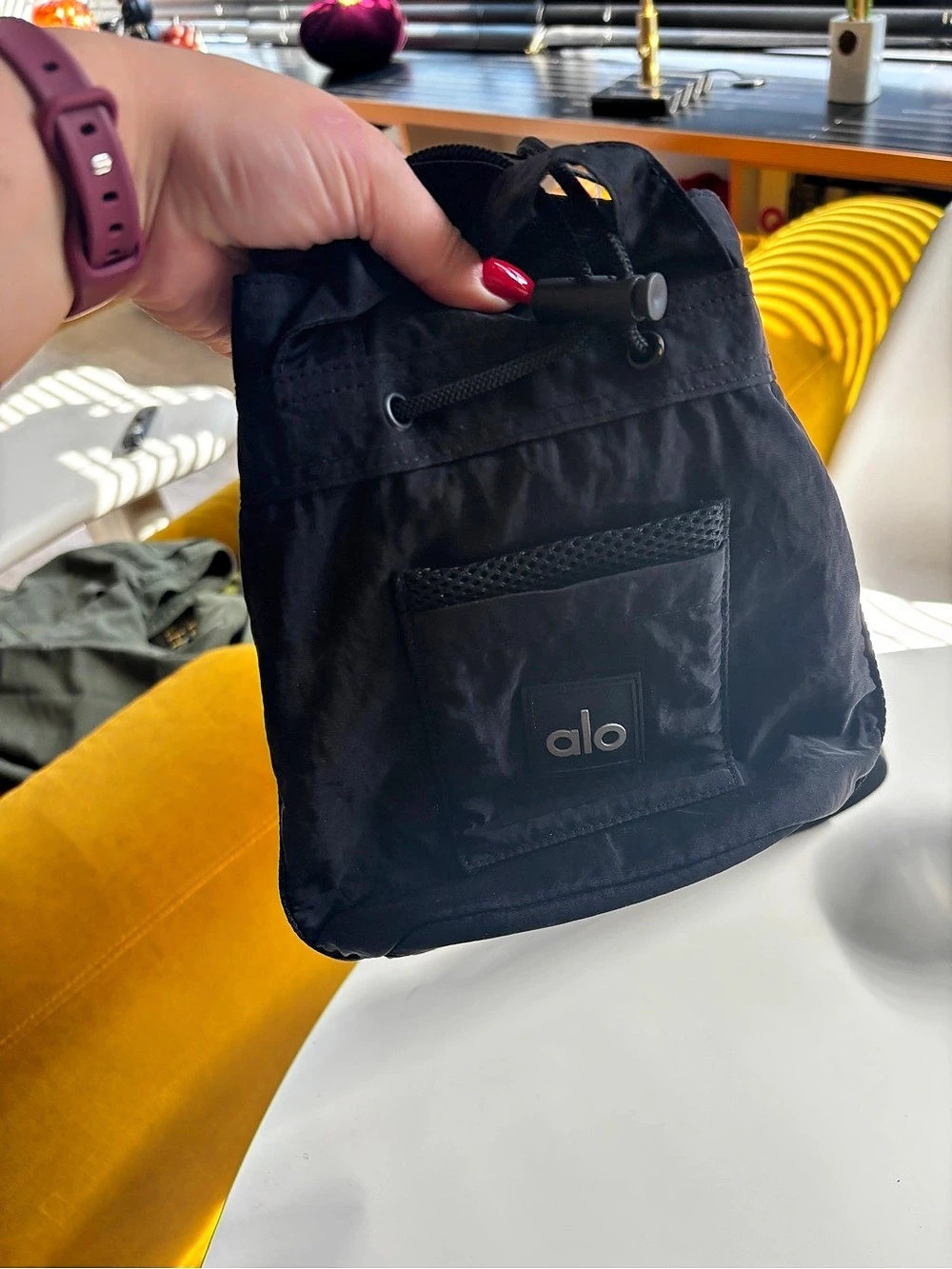 Alo Black Shoulder-bucket Bag